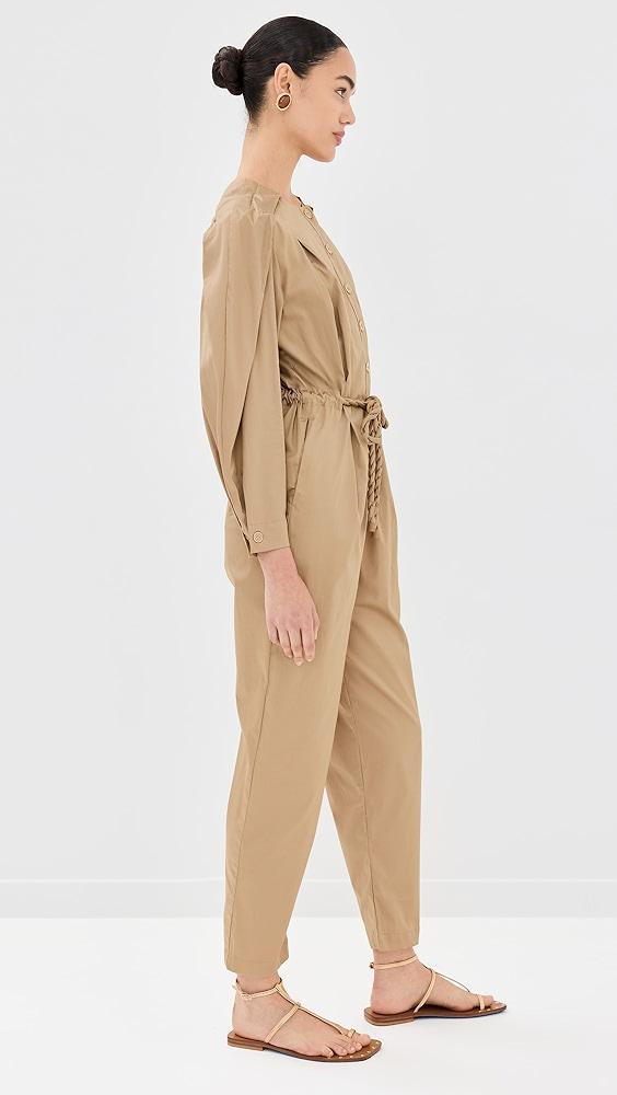 FARM Rio Brown Raglan Sleeve Jumpsuit | Shopbop Product Image