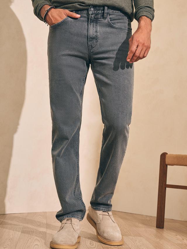 Organic Cotton Slim Straight Denim (34" Inseam) - Coal Creek Wash Male Product Image