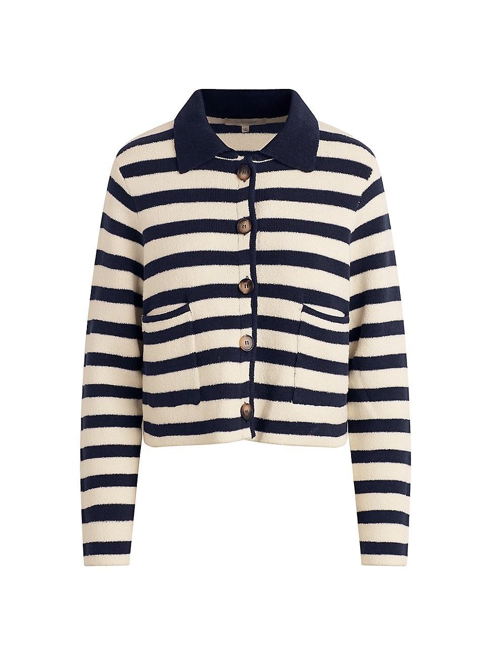 Womens The Annabel Striped Knit Jacket Product Image