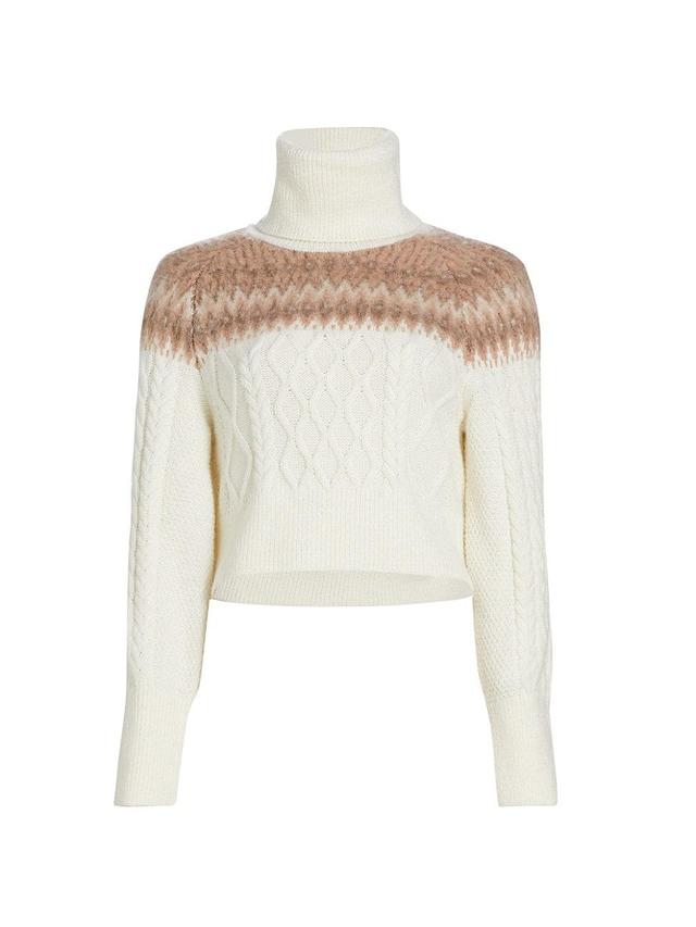 Womens Marcella Cable Knit Sweater Product Image