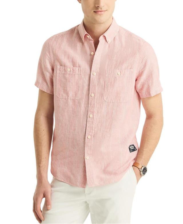 Nautica Men's Classic-Fit Stripe Button-Down Shirt  Product Image