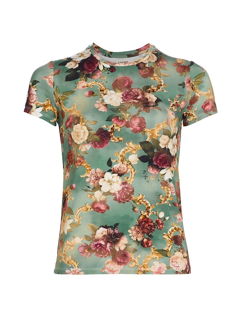 Womens Ressi Rococo Floral Crewneck Top Product Image