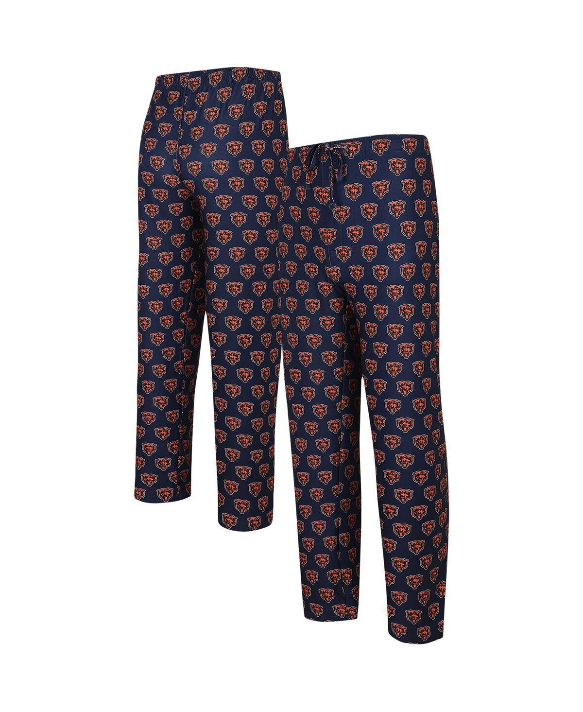 Mens Concepts Sport Navy Chicago Bears Gauge Allover Print Knit Pants Product Image