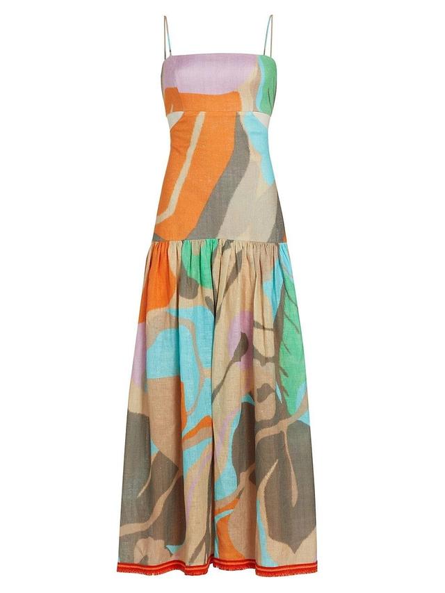 Womens Shannon Printed Cut-Out Maxi Dress Product Image