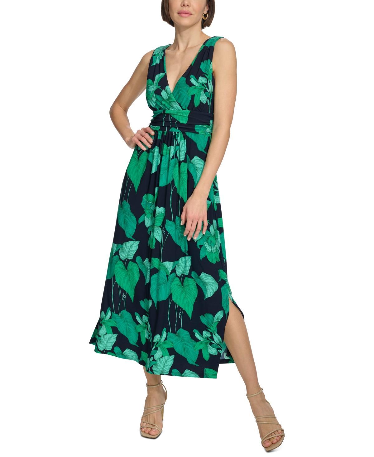 Tommy Hilfiger Womens Floral Empire-Waist Maxi Dress Product Image