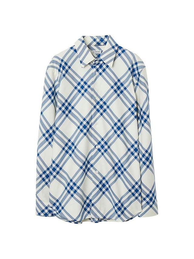 Mens Check Cotton Shirt Product Image