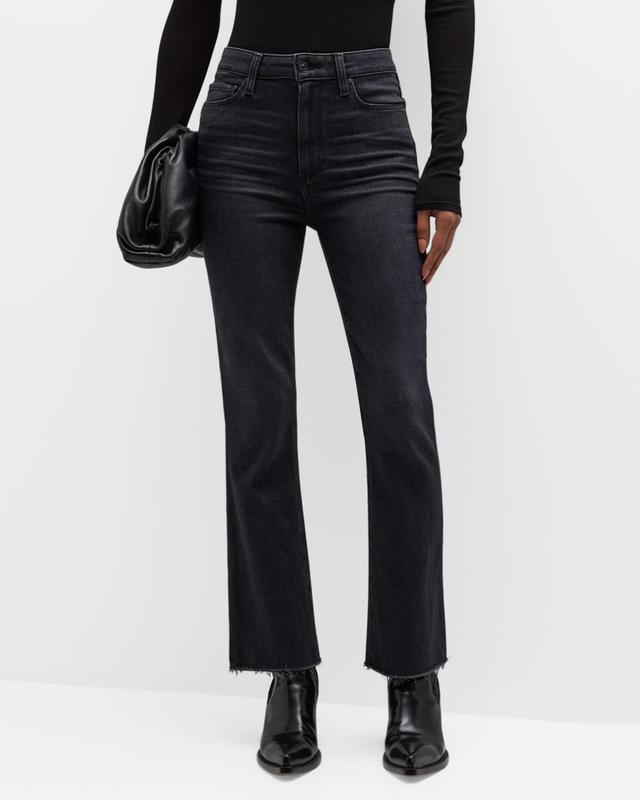 PAIGE Claudine Raw Hem Flare Jeans Product Image