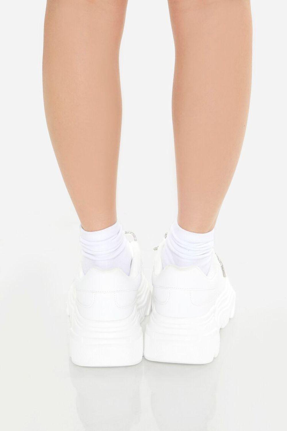 Glitter Lace-Up Platform Sneakers | Forever 21 Product Image