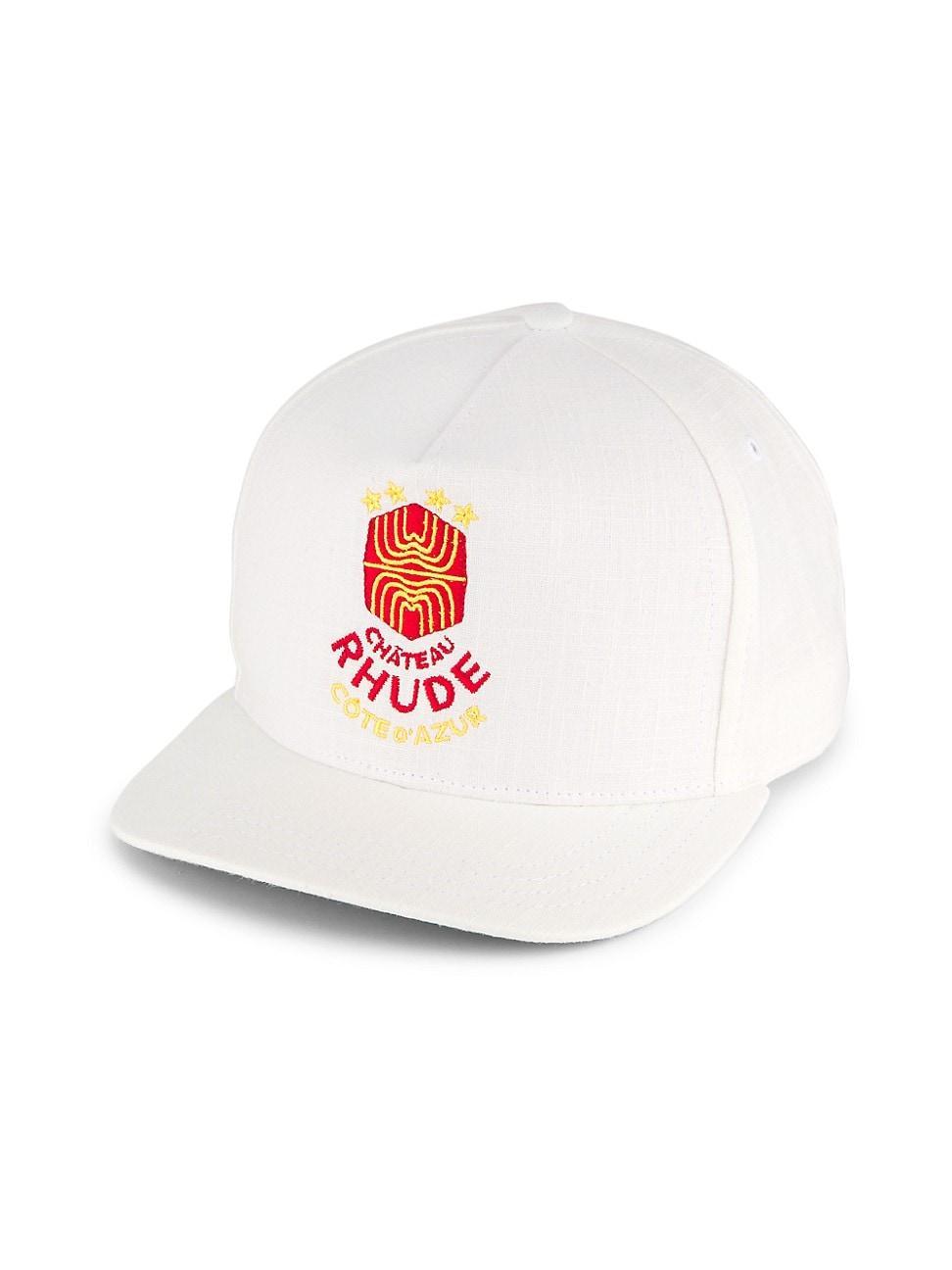 Mens Azur Linen Baseball Cap Product Image