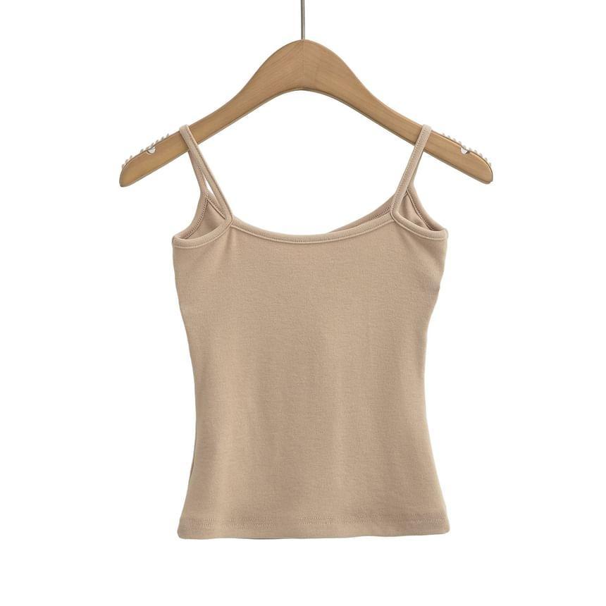 Plain Padded Slim-Fit Cami Top Product Image