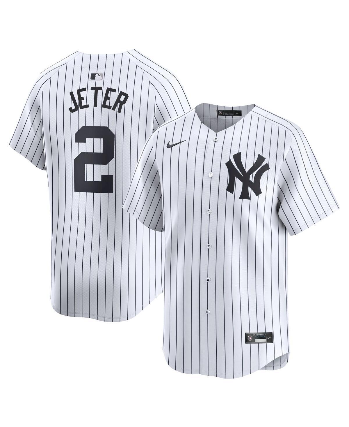 Mens Nike Derek Jeter White New York Yankees Home Limited Player Jersey - White Product Image