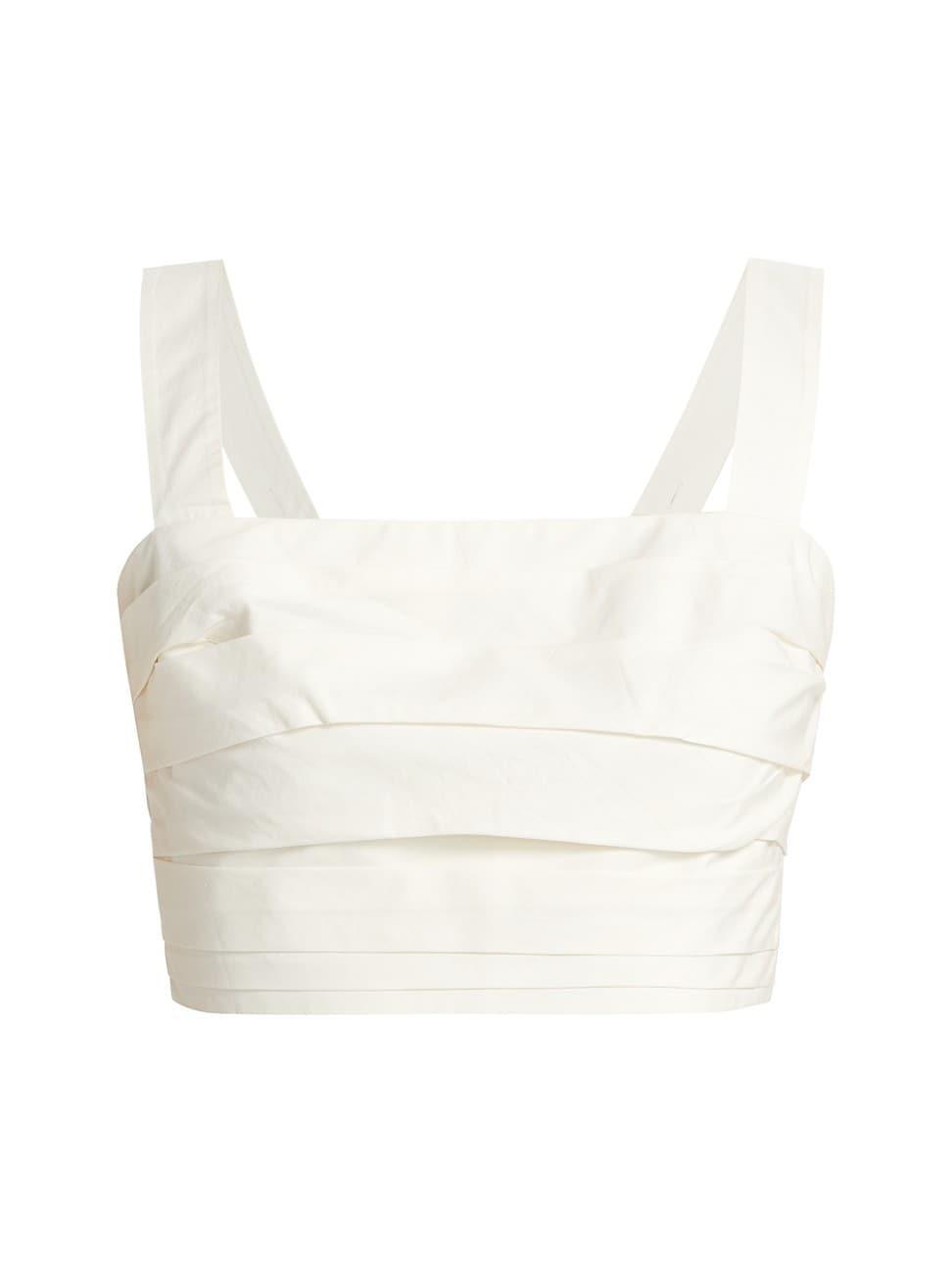 Womens Alta Poplin Crop Top Product Image