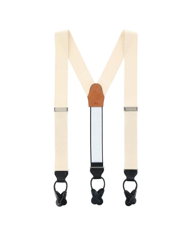 Trafalgar Mens Hudson Solid Button End Suspenders Product Image