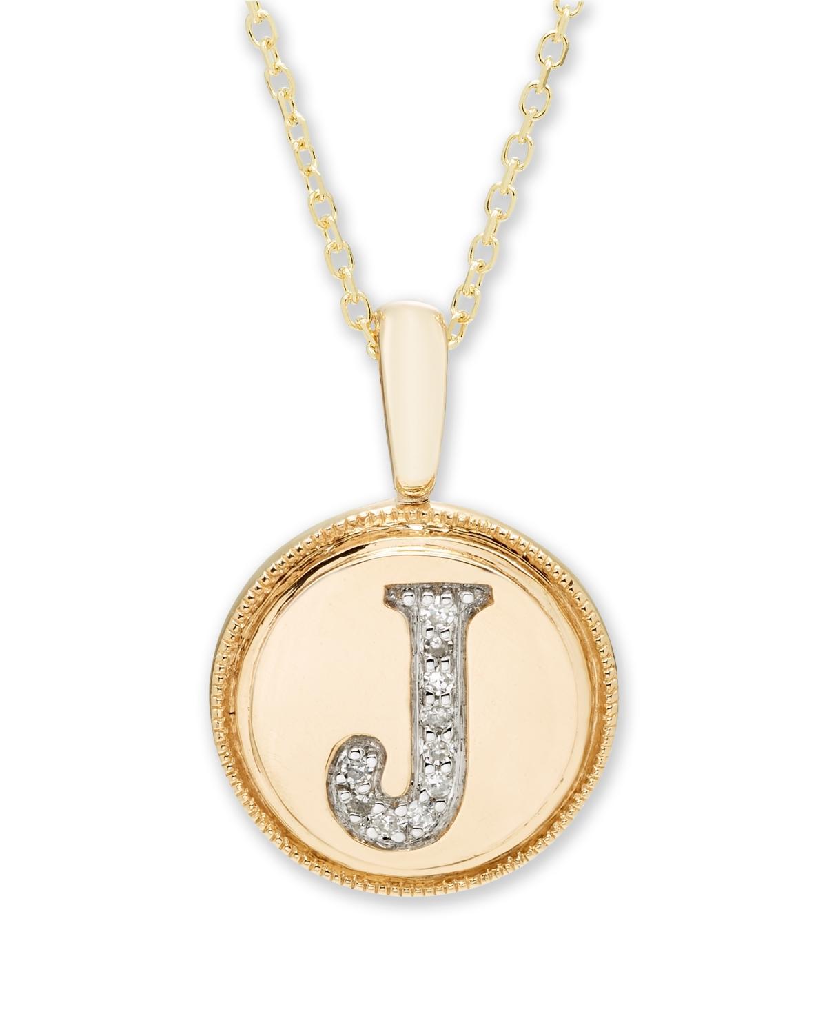 Diamond Accent Initial Pendant in 14k Rose - L Product Image