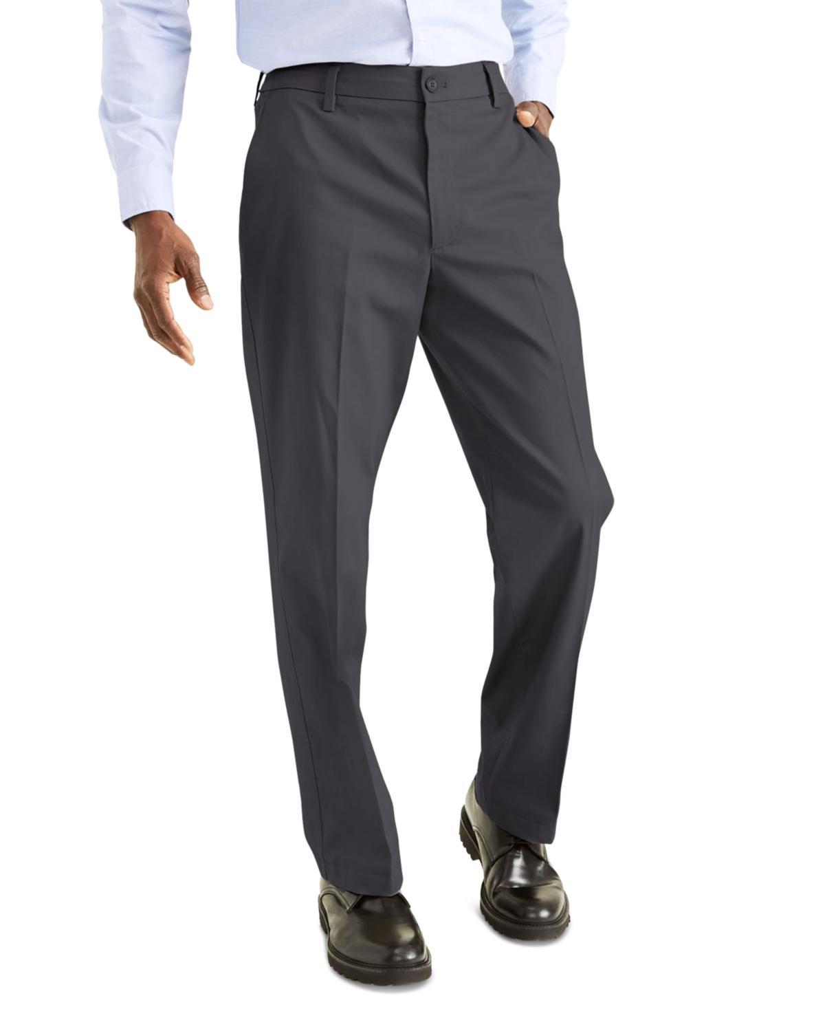 Men's Signature Classic Fit Iron Free Khaki Pants with Stain Defender Product Image