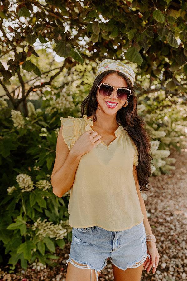 Prettiest Smile Shift Top In Yellow Product Image