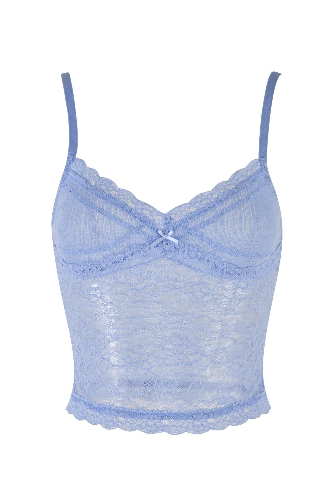 SERINA SHORT - BLUE : LACE Product Image