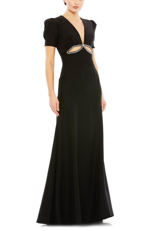 Womens leena Rhinestone Cutout Sheath Gown Product Image