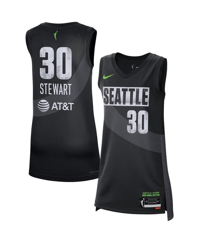 Womens Nike Breanna Stewart Black Seattle Storm Rebel Edition Jersey - Black Product Image