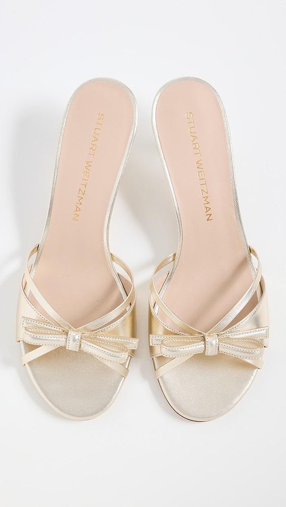 Stuart Weitzman Felicity Bow 50mm Slides | Shopbop Product Image