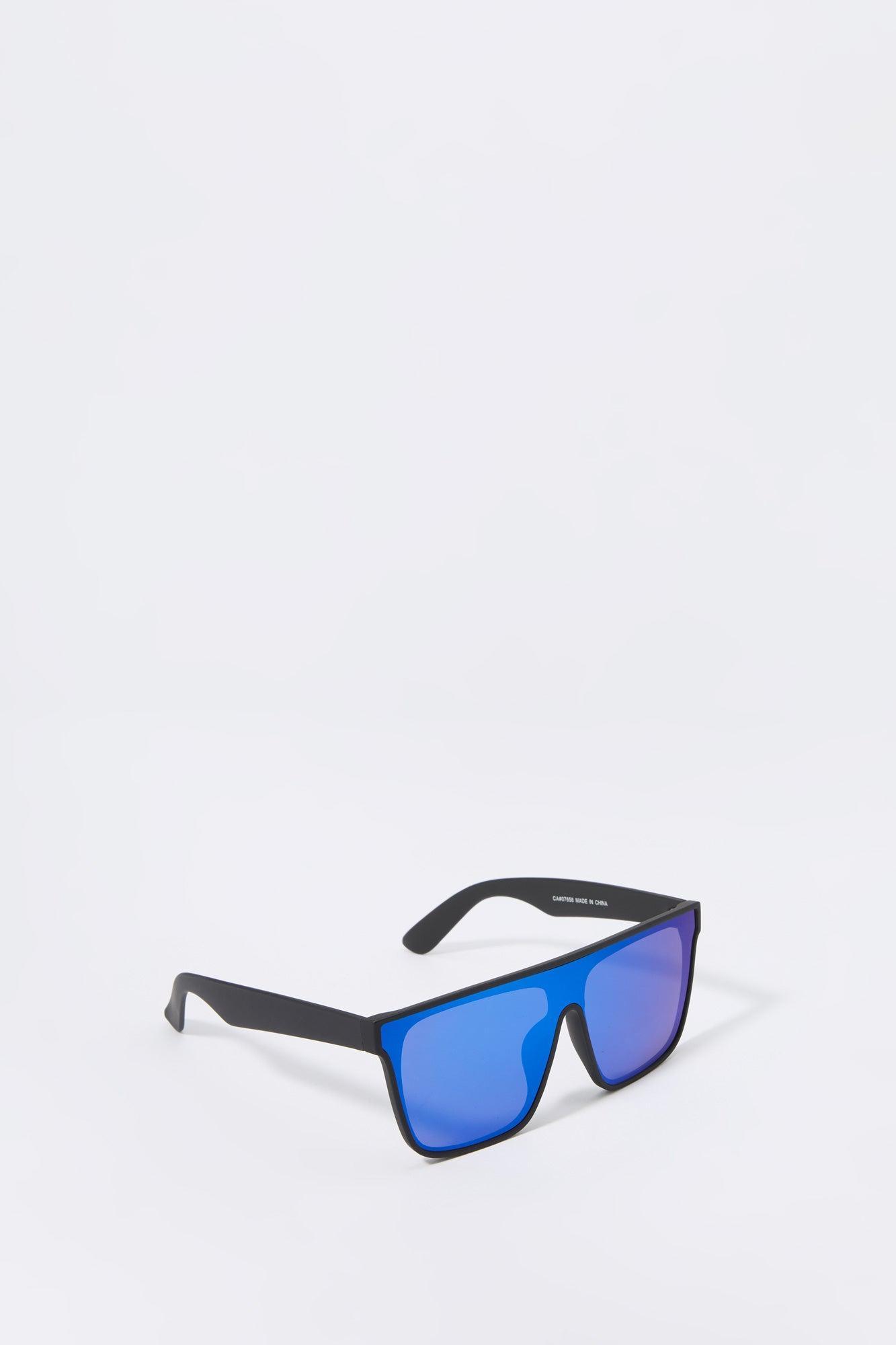 Square Shield Tinted Sunglasses Male Product Image