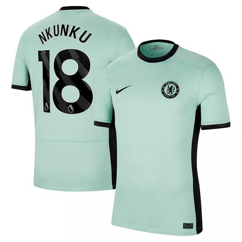 Mens Nike Christopher Nkunku Mint Chelsea 2023/24 Third Stadium Replica Player Jersey - Mint Product Image