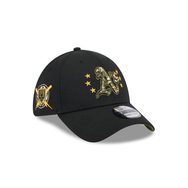 Oakland Athletics Armed Forces Day 2024 39THIRTY Stretch Fit Hat Male Product Image