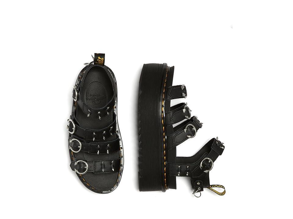 Blaire Piercing Leather Platform Sandals Product Image