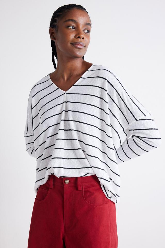 The Striped Dolman Long Sleeve Top Product Image