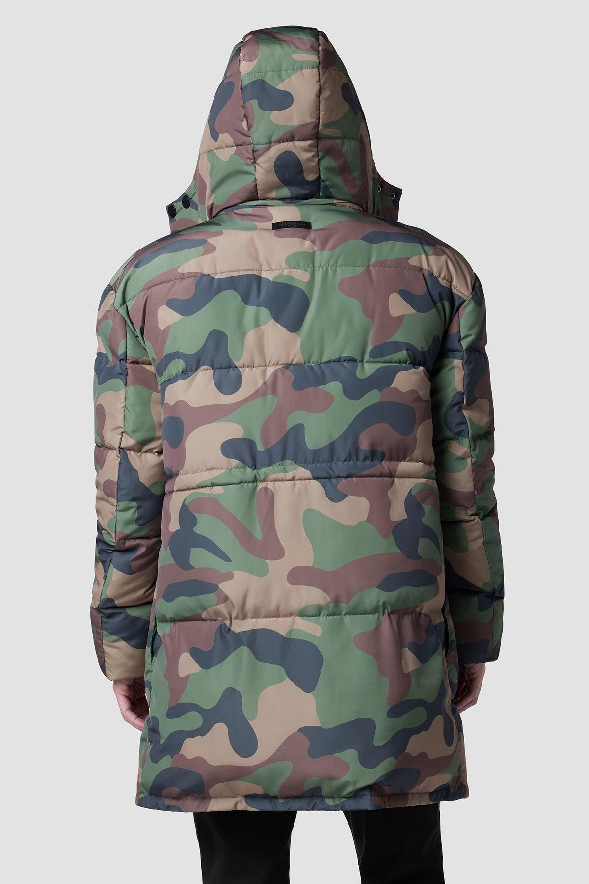 Quilted Hooded Storm Parka Male Product Image