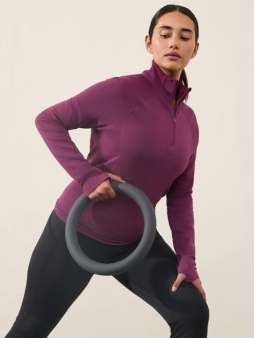 Flurry Half Zip Mock Neck Top Product Image