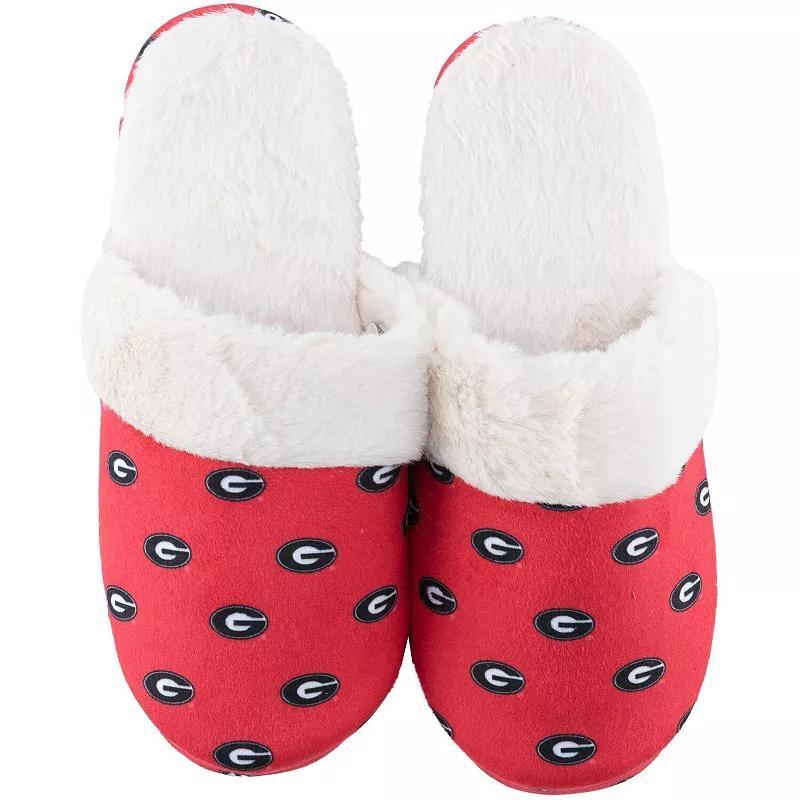 Womens ZooZatz Georgia Bulldogs Faux Fur Slippers Product Image