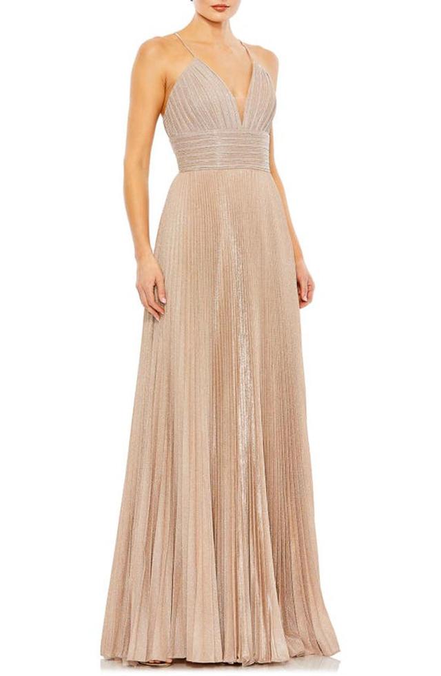 Sparkle A-line Gown In Rose Gold Product Image