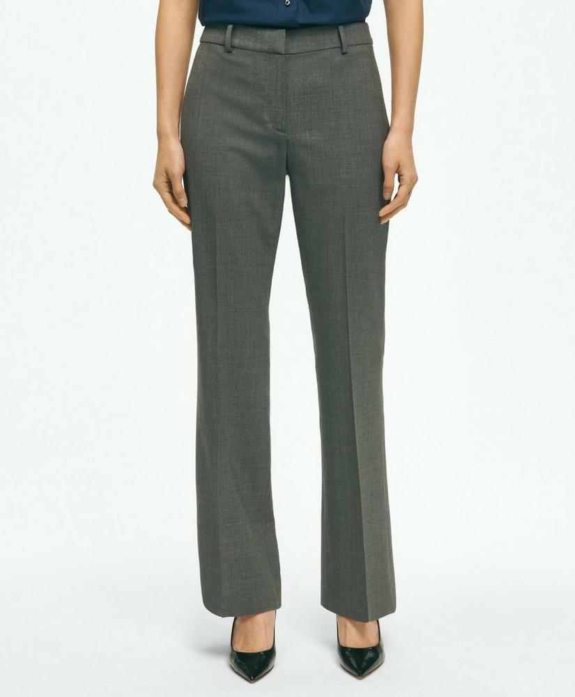 The Essential Brooks Brothers Stretch Wool Flare Leg Trousers Product Image