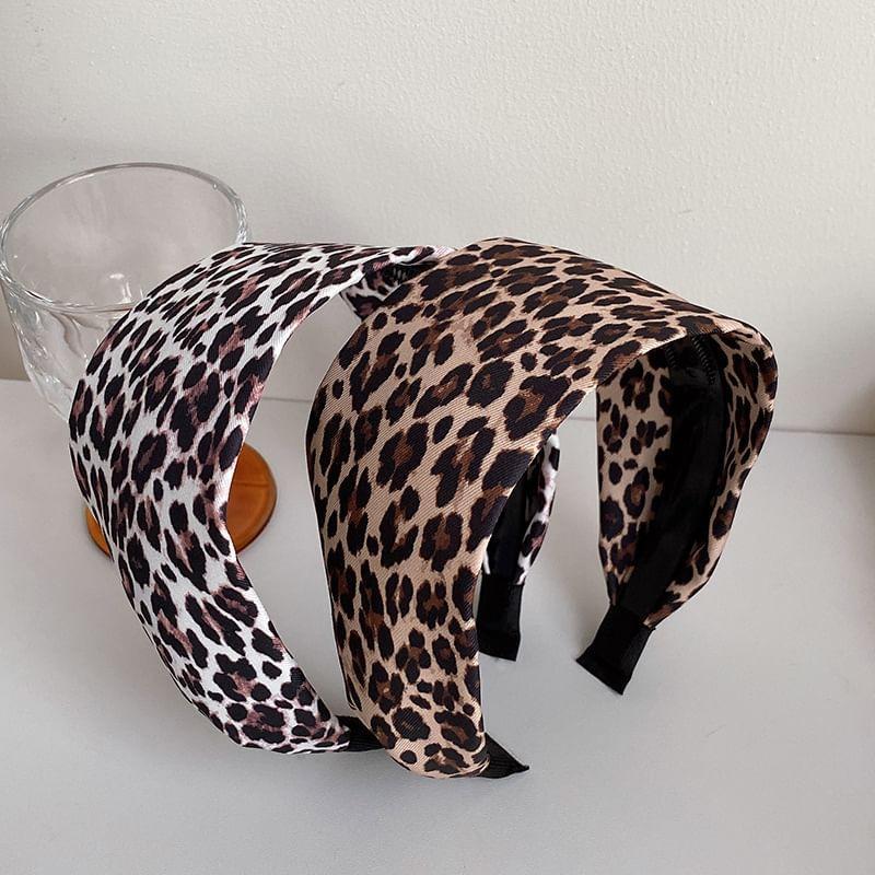 Leopard Print Fabric Headband Product Image