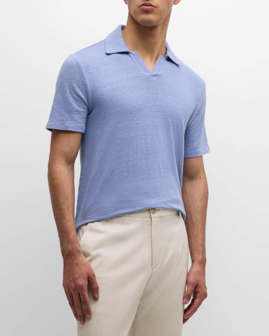 Mens Simon Piece-Dyed Linen Shirt Product Image