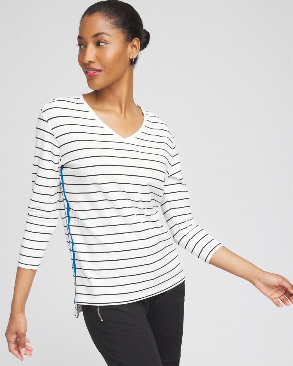 Women's Stripe Pullover Top Product Image