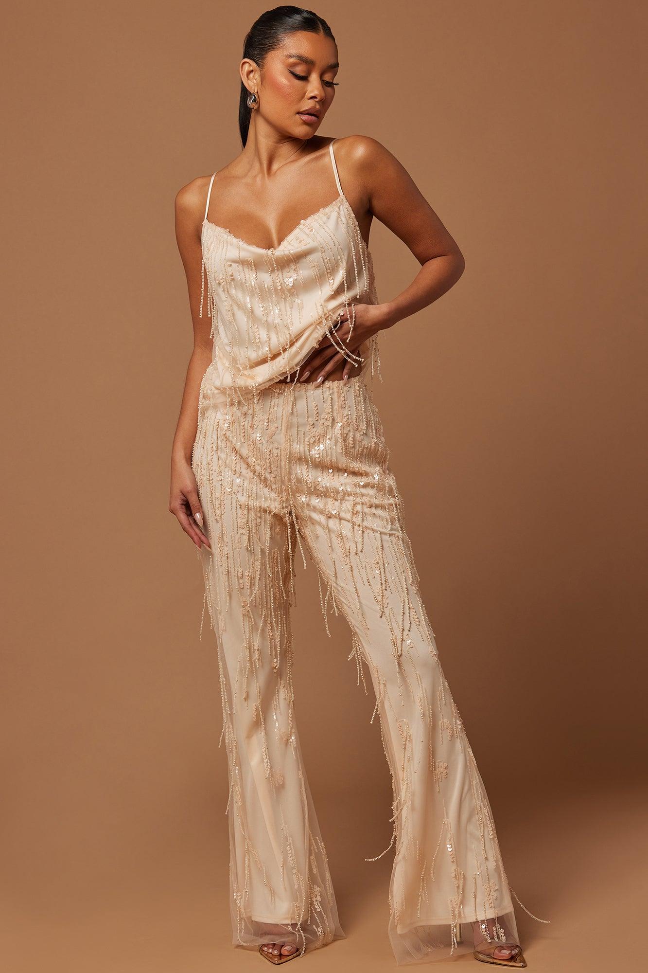 Isabelle Sequin Pant - Nude product image