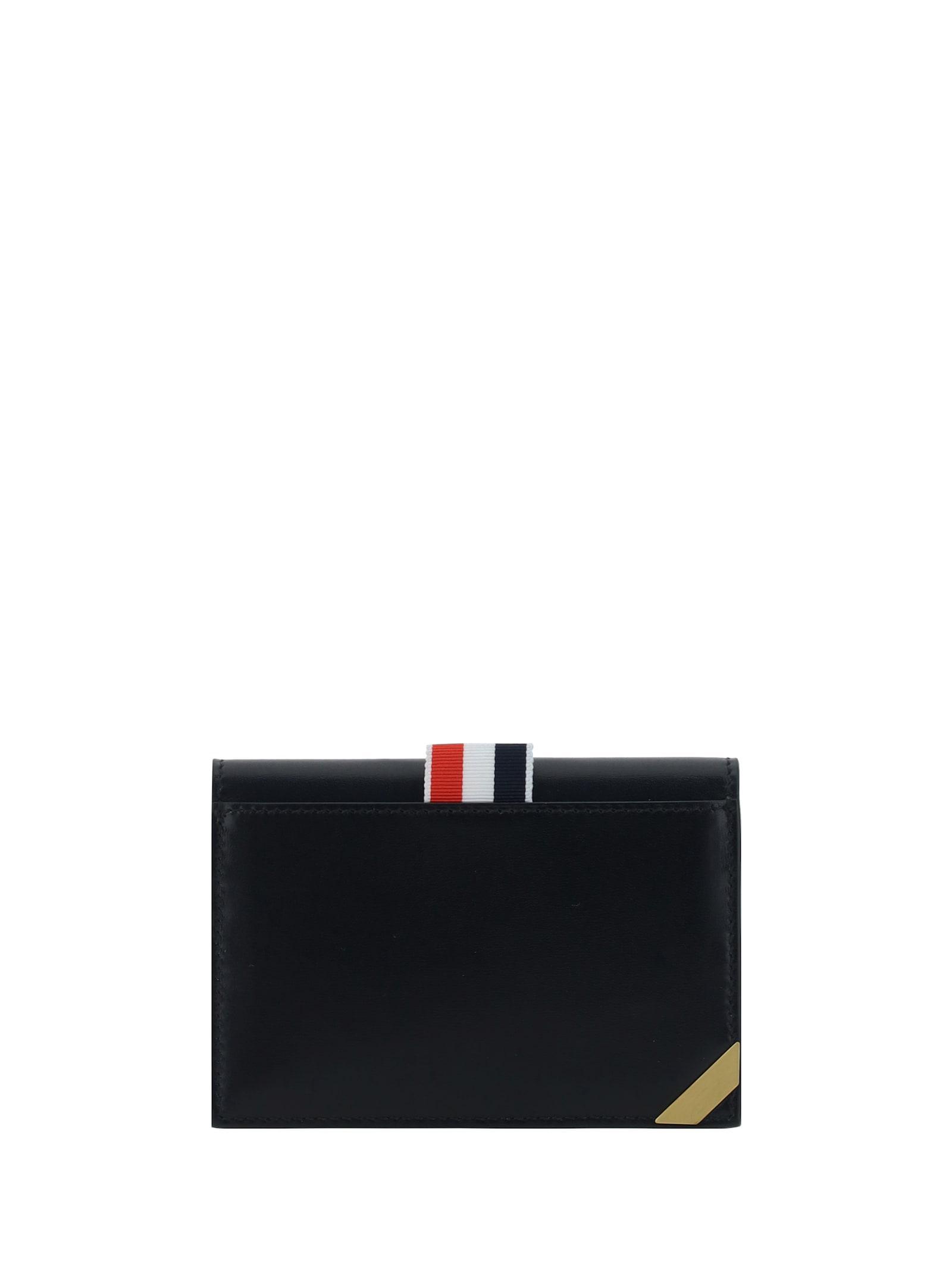 THOM BROWNE Card Holder In Black Product Image