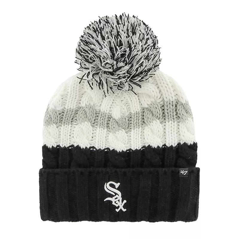 Womens 47 /Black Chicago Sox Ashfield Cuffed Knit Hat with Pom Product Image