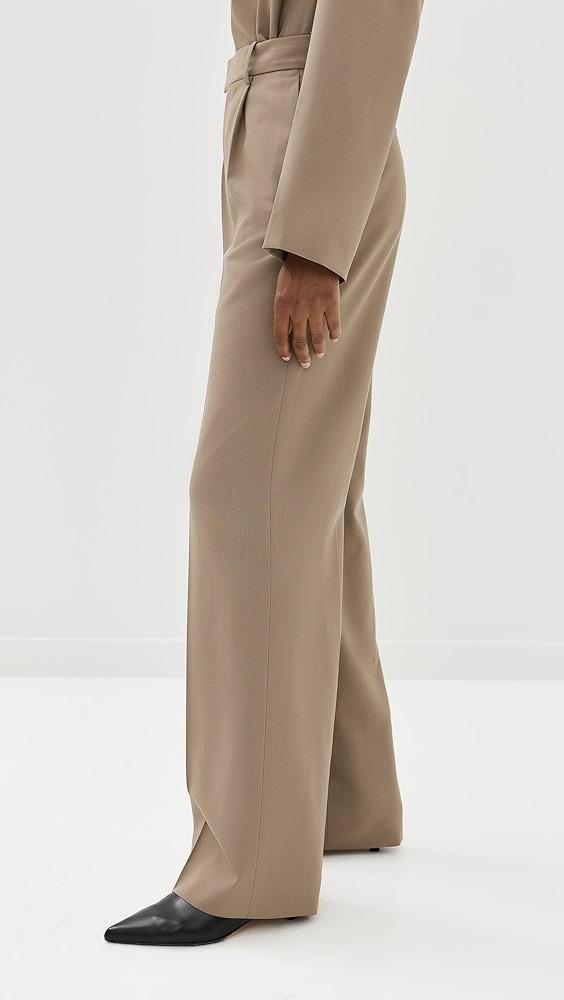 Róhe Relaxed Single Pleated Trousers | Shopbop Product Image