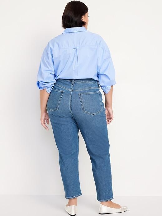 High-Waisted Built-In Warm OG Straight Jeans Product Image