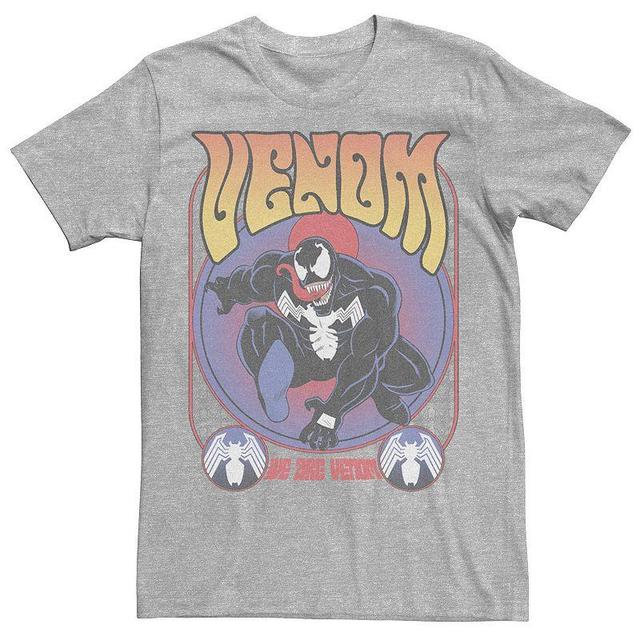 Mens Marvel Comic Retro We Are Venom Distressed Venom Portrait Tee Athletic Grey Product Image