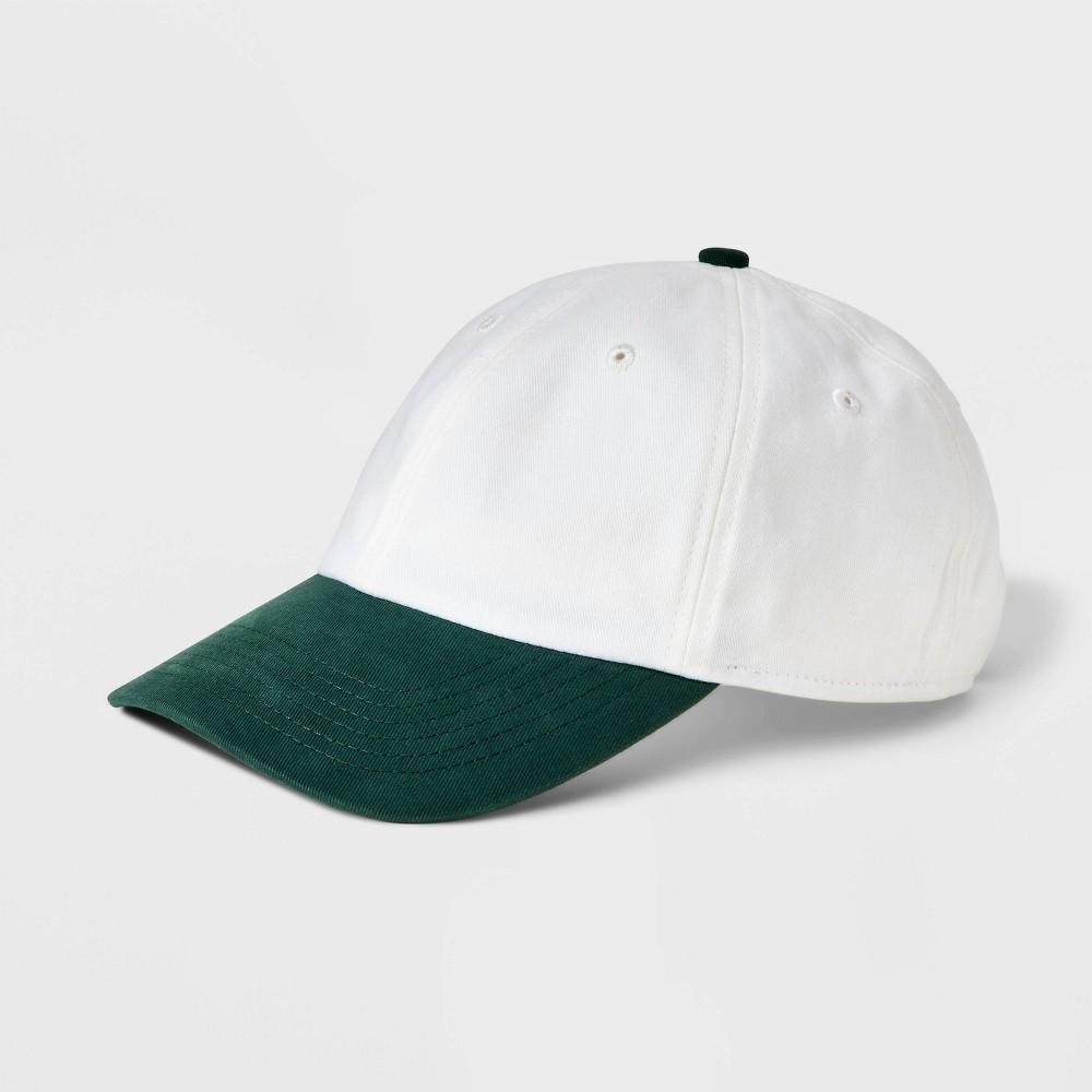 Mens Cotton 6-Panel Baseball Hat - Goodfellow & Co White Product Image