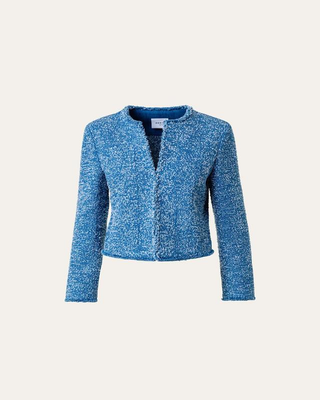 Akris punto Stretch Cotton Tweed Jacket Product Image