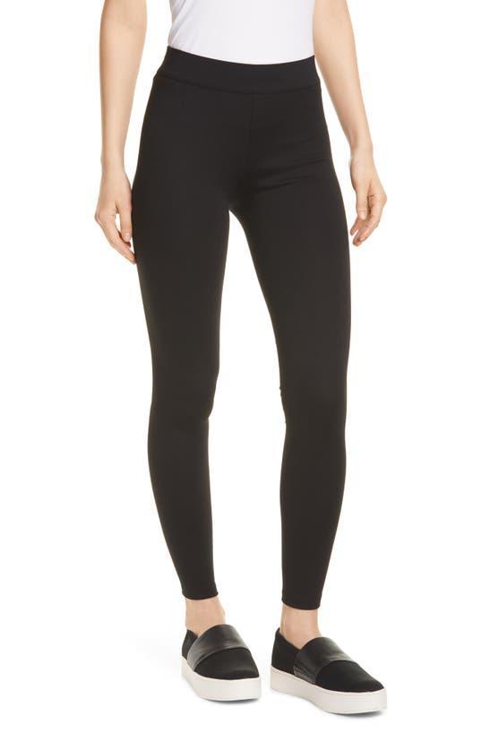 Stitch-front Seam Leggings In Black Product Image