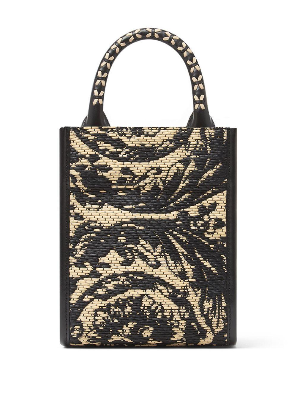 VERSACE Barocco Athena Tote Bag In Black Product Image