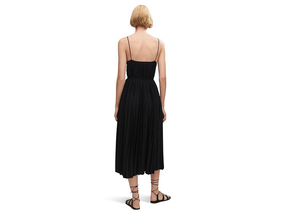 MANGO Tie Waist Pleated Dress Product Image