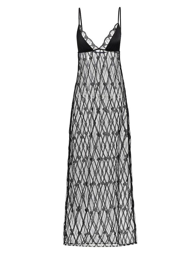 Womens Bondage Maxi Slip Dress Product Image