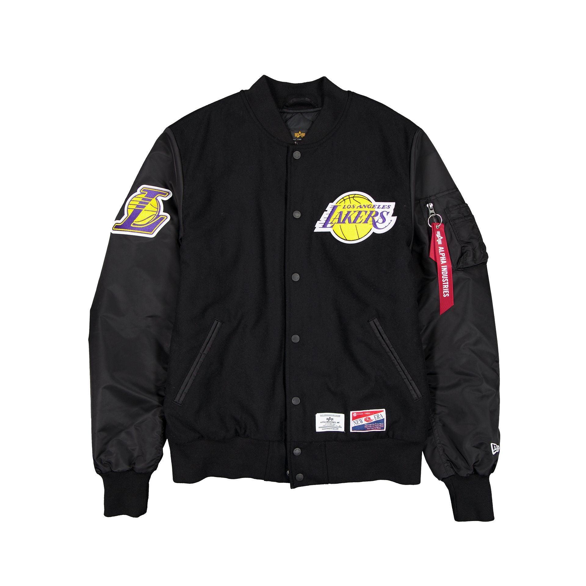 Alpha Industries x Los Angeles Lakers MA-1 Wool Varsity Jacket Male Product Image